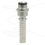 Persnippel 3/8 - vlak - met O-ring - t.b.v. M22x1,5 wartel - staal