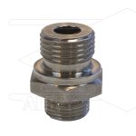 Verloopnippel - RVS - 1/2 bu x M18x1,5 bu (12L)