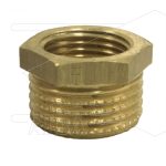 Verloopring - messing - 1 bu x 1/4" bi