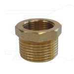 Verloopring - messing - 1 bu x 3/4" bi