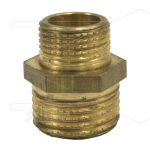 Verloopnippel - messing - 1 bu x 1 1/4" bu