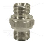 Dubbele nippel - RVS - 2 x 1/2 bu - BSP - 400 Bar