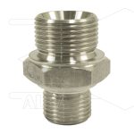 Verloopnippel - RVS - 3/8 bu x 1/4" bu