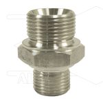 Verloopnippel - RVS - 1/2 bu x 1/4" bu