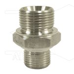 Verloopnippel - RVS - 3/4 bu x 1/2" bu