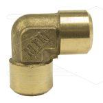 Knie - messing - 2  x 3/8 bi - 300 Bar