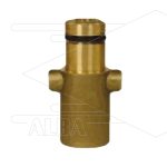 Bajonetnippel 1/4' bi messing - passend op KEW PRO