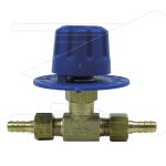 RD5 Chemicaliën doseerkraan met schaalverdeling - 28 Bar - 10 l/min - 2 x 7mm pilaar