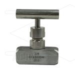 Naaldafsluiter RVS316 - 400 Bar - 2 x 1/4 bi