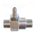 Chemicaliën injector - RVS - Ø2.1mm (120) - 350 Bar - 30 l/min - 2 x 3/8 bu