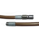 NW5 rioolslang - brons - 10m - 250 Bar - met roterende nozzle - 1x 1/8 bu