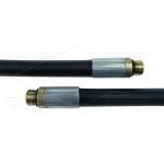 NW6 rioolslang 30m - 300 Bar - zonder nozzle - 1/4bu met zeskant + SKB x 1/4"bu met O-ring