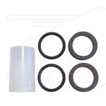 Afdichtset - TEHA - haakse swivels - 3/8 - 1/2" - standaard - max 100°C - PTFE / EPDm