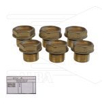 Kit 4 - Set kleppluggen messing  M24x2x16,5 + O-ring (6x)