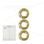 Kit 10 - Set messing ringen + O-ringen Ø20mm (3x) - Serie 47 + 48