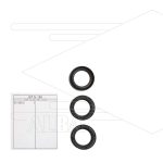 Kit 159 - Set Oliekeerringen 18x26x6 (3x) - Serie 63