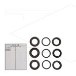 Kit 196 - Set afdichtingen Ø15mm (3x) - Serie 60