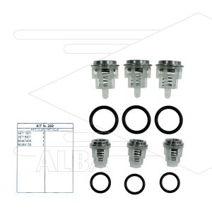 Kit 269 - Kleppenset (6x) - Serie 58 + 59 Evolution
