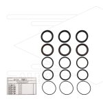 Kit 301 - Machettenset voor 3 plunjers Ø45mm - Serie AB