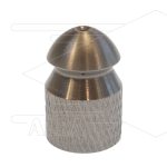 Rioolnozzle met voorboring - 0.090 - 3 x 0.90 + 1 x 0.90 - 1/4" bi - RVS