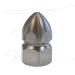 Rioolnozzle - 0.240 - 8 x 1.00 - 1/2" bi - SW24 - RVS