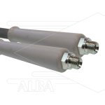 Hogedrukslang – 2SC - DN10 (3/8") – grijs – 400 Bar – Ø17 mm – 150°C - 20m - 2x 3/8"bu - 2x KBS