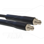 Hogedrukslang - 1SC-DN08 (5/16") - zwart - 250 Bar - Ø13,5mm - 150°C - 10m - 2x 3/8"bu RVS - 2x KBS