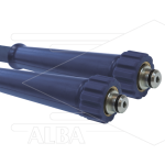 Hogedrukslang – 2SC - DN10 (3/8") – blauw – 400 Bar – Ø17 mm – 150°C - 10m - 2x M22x1,5 W conisch - 2x KBS
