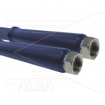 Hogedrukslang – 2SN - glad - DN10 (3/8") – blauw – 400 Bar – Ø17 mm – 150°C - 10m - 2x 3/8"W - 2x KBS