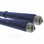 Hogedrukslang – 2SC - DN12 (1/2") – blauw – 400 Bar – Ø20 mm – 150°C - 10m - 2x M22x1,5 (15L) DKOL - 2x KBS