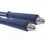 Hogedrukslang – Cleanfarm - DN12 (1/2") – blauw – 80 Bar – Ø21 mm – 150°C - 30m - 2x 1/2"bu RVS - 2x KBS