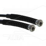 Carwash Slang - Titan Slide - DN06 (1/4") - zwart - 300 Bar - Ø12,2mm - max 60°C - 4,0m - 2x 1/4"W - 2x SKB