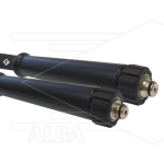 Hogedrukslang – 1SCX - Forever - DN12 (1/2") – zwart – 170 Bar – Ø19,1 mm – 150°C - 25m - 2x M22x1,5 (15L) DKOL - RVS - 2x KBS