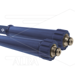 Hogedrukslang – 2SCX - Forever - DN10 (3/8") – blauw – 400 Bar – Ø17 mm – 150°C - 25m - 2x M22x1,5 W RVS - 2x KBS