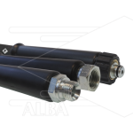 Hogedrukslang – 1SCX - Forever - DN12 (1/2") – zwart – 170 Bar – Ø19,1 mm – 150°C - 10m - 3/8"bu x M22x1,5 W vlak - 2x KBS