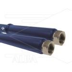 Hogedrukslang – 1SCX - Forever - DN12 (1/2") – blauw – 180 Bar – Ø19,1 mm – 150°C - 25m - 2x 1/2"W RVS - 2x KBS