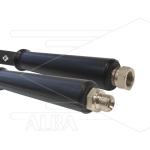 Hogedrukslang – 2SCX - Forever - DN10 (3/8") – zwart – 400 Bar – Ø17 mm – 150°C - 20m - 3/8" W x 3/8"bu RVS - zonder KBS