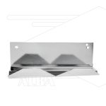 Borstelwandhouder - RVS - Afmeting HxBxD: 90x250x100mm