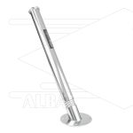 Spuitlanshouder met veer - vloerbevestiging met afvoer