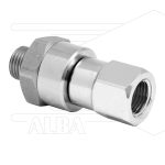 DGK Swivel  recht - 1 lager - 3/8bu x 1/4"bi - 275bar