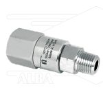 DGVI Swivel - recht - 1 lager - 1/4bi x 3/8"bu - 500bar