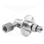 DXF Swivel - haaks met flens - 3 lagers - 3/8 bi x 3/8" bu - 170 Bar