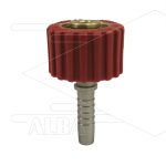 M22x1,5 - DKS - Wartel Rood - 5/16 perspilaar - 1 lager - 250 Bar