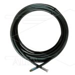 Hogedrukslang zwart 1/4" - Flexy - voor RP2 telescooplans 7,2 m - 1/4" W x 1/4" bu - geen KBS - 300 Bar - incl dubbele nippel 2 x 1/4" bu