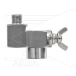 ST330 - Nozzlehouder - RVS - draaibaar - 310 Bar - 45 l/min - max 150°C - 2x 1/4" bi - verstelbaar tot 240° - klembaar