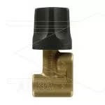 Naaldventiel ST53 voor dubbele lans met bovenknop - Messing - 250 Bar - 45 l/min - 3 x 1/4" bi