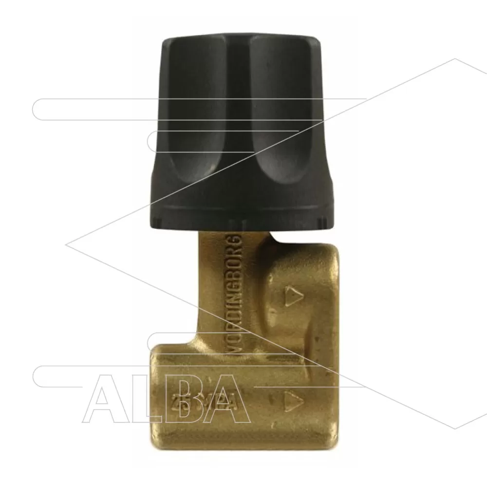 Naaldventiel ST53 voor dubbele lans met bovenknop - Messing - 250 Bar - 45 l/min - 3 x 1/4" bi - Afbeelding 1