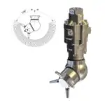 A80RF - sector tankreiniger - RVS303 - 30 tot 140 Bar - 40 tot 50 l/min - 5,0 mm injectors - exclusief nozzles - nozzle type: 4 x 1/4" Npt - inlaat 3/4" bi - min. invoerdoorlaat Ø150,7mm