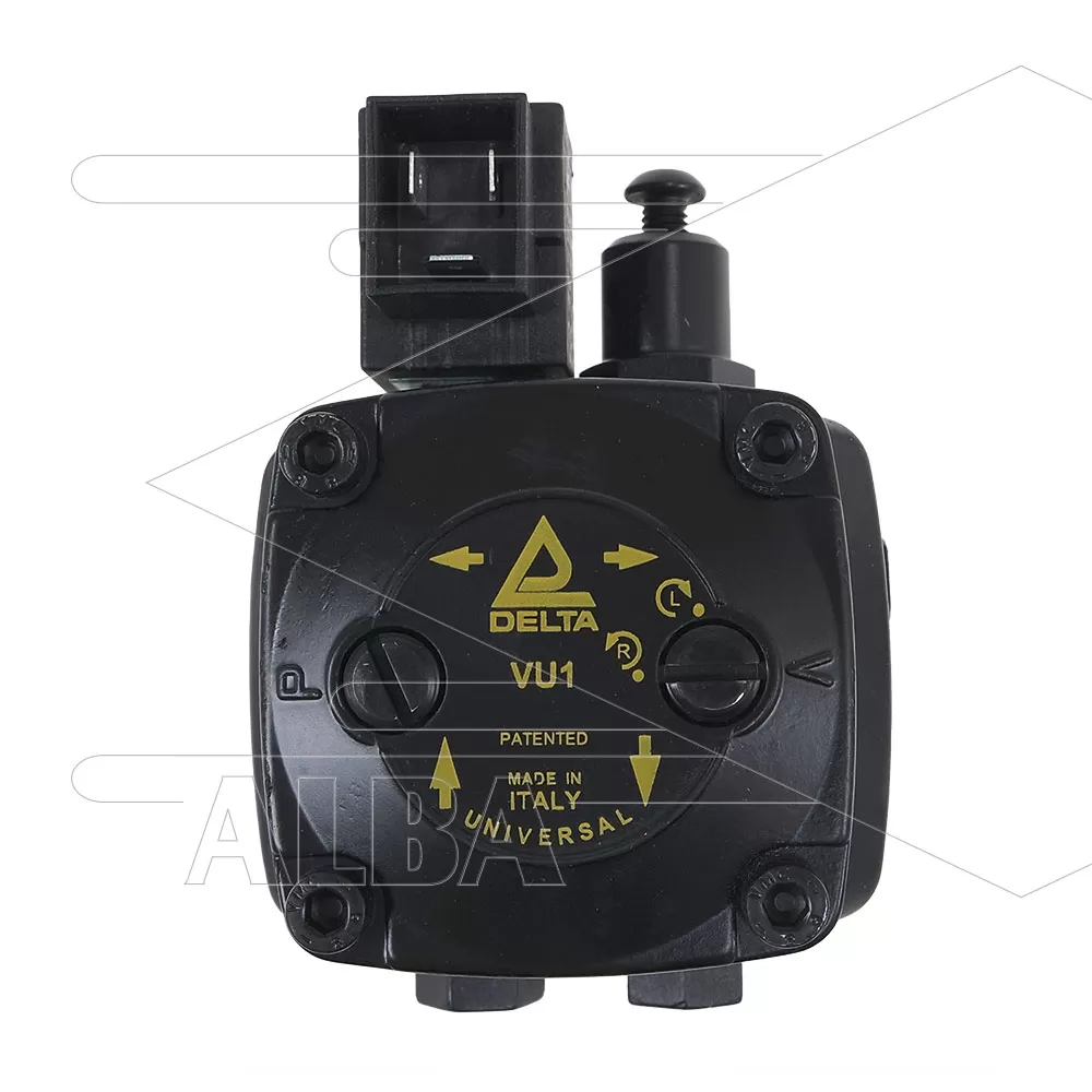 Brandstofpomp - Delta - VU1LR2 - Universeel - Links- en rechtsdraaiend- Inclusief spoel 230V-50Hz - Afbeelding 1