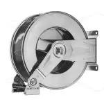 Ramex – slanghaspel – 18 meter – 100 bar – RVS – Verstelbaar uiloopvenster – Inclusief swivel – Automatisch oprollend